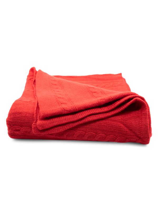 Portolano Cable-Knit Throw Blanket
